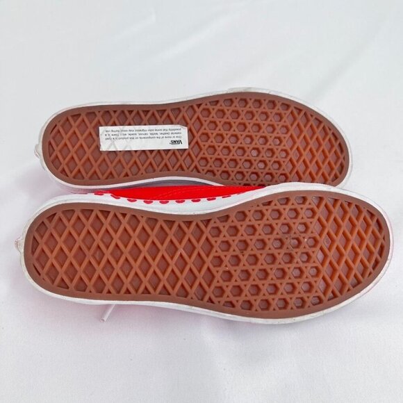 Vans Heart Foxing Old Skool Juniors Shoes Size 3.5 Red Heart Strings - Picture 7 of 12